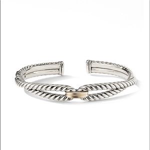 David Yurman Cable Loop Bracelet with 18k Gold